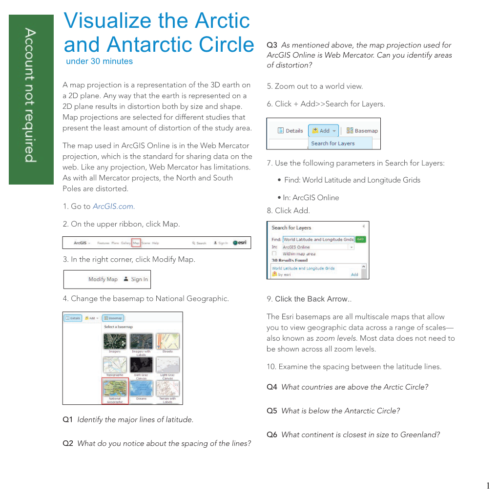 Circle Antarctic and Visualize Arctic