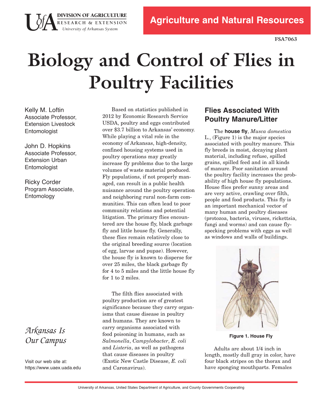 Biology and Control of Flies in Poultry Facilities