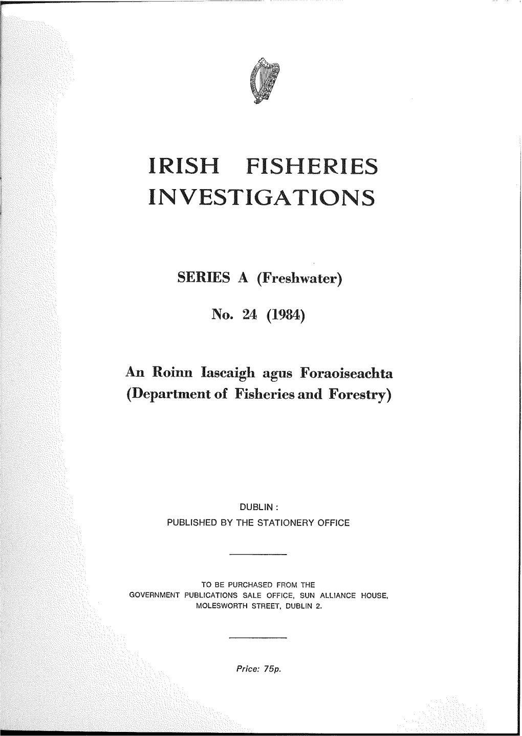 Irish Fisheries Investiga Tions