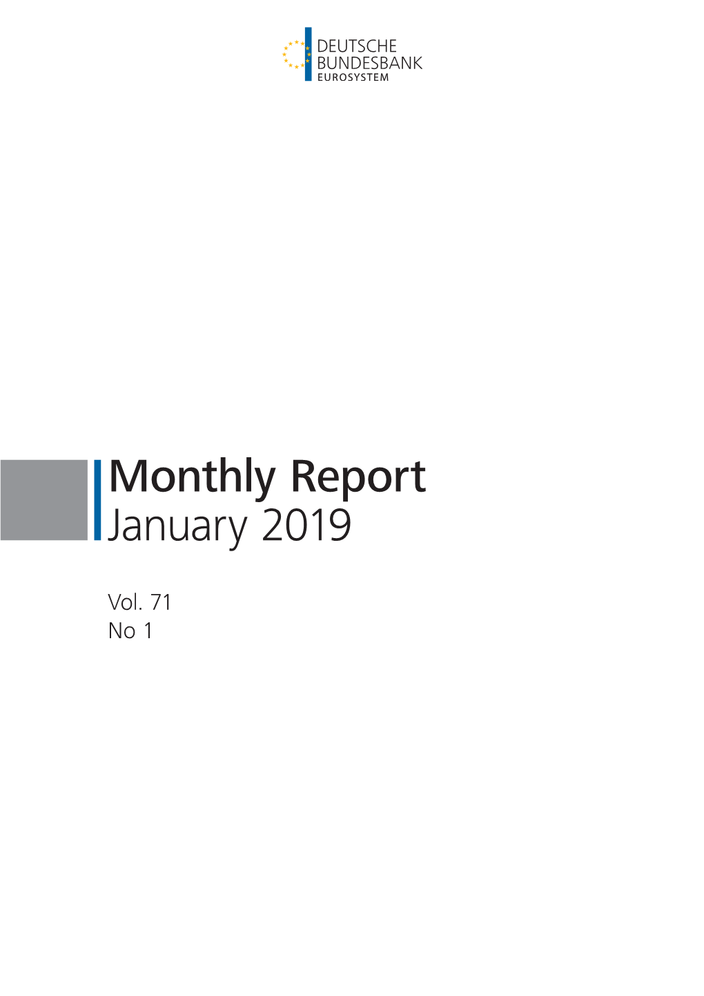 Monthly Report January 2019