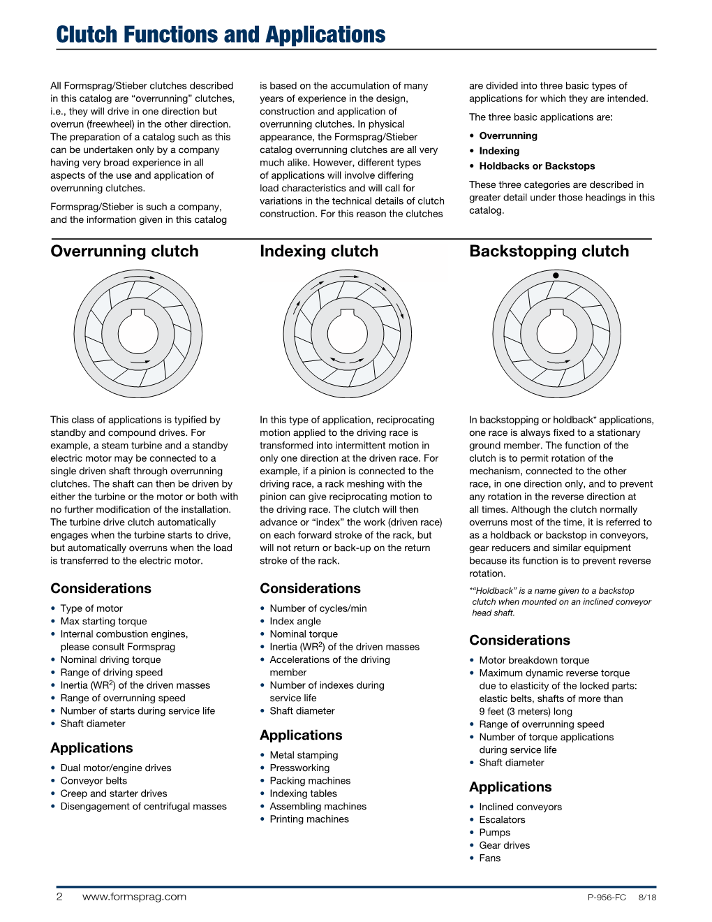 Clutch Functions and Applications