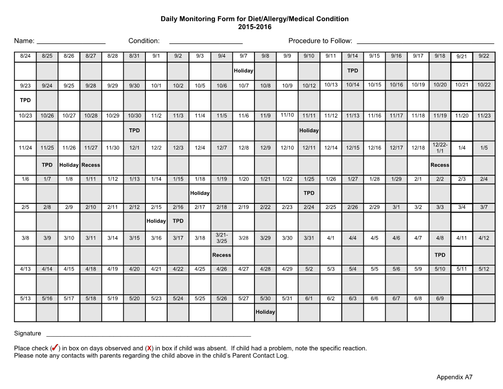 Data Collection Form