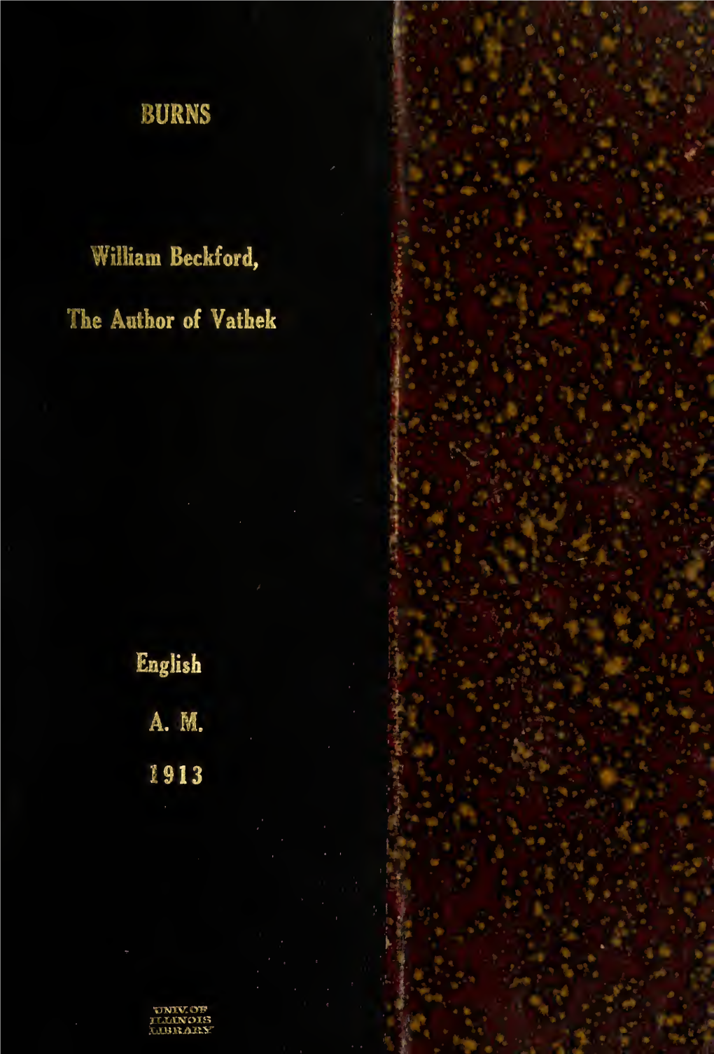 William Beckford, the Author of Vathek