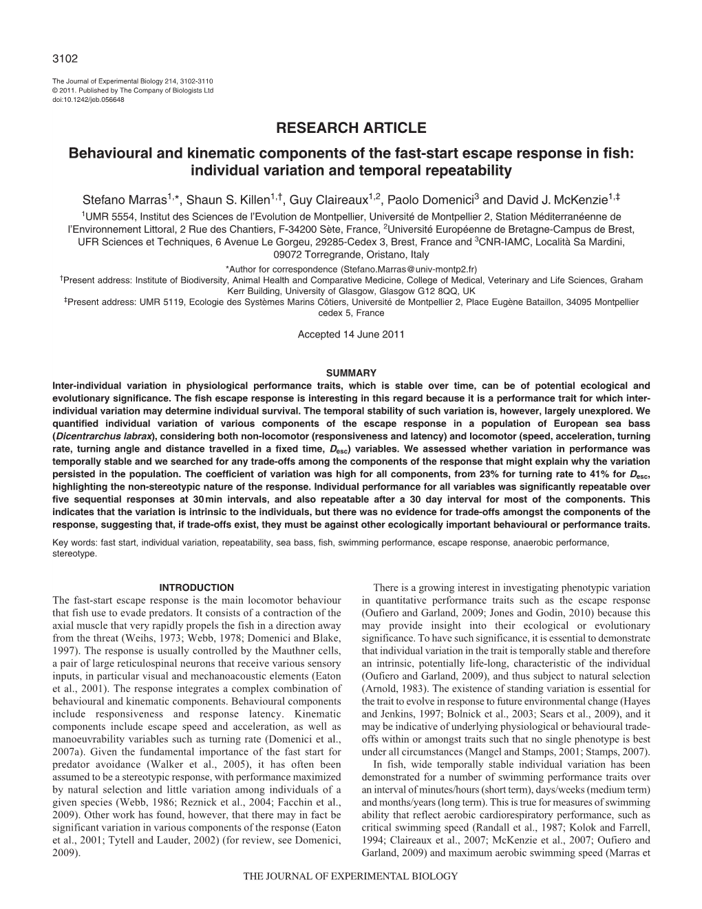 Individual Variation and Temporal Repeatability