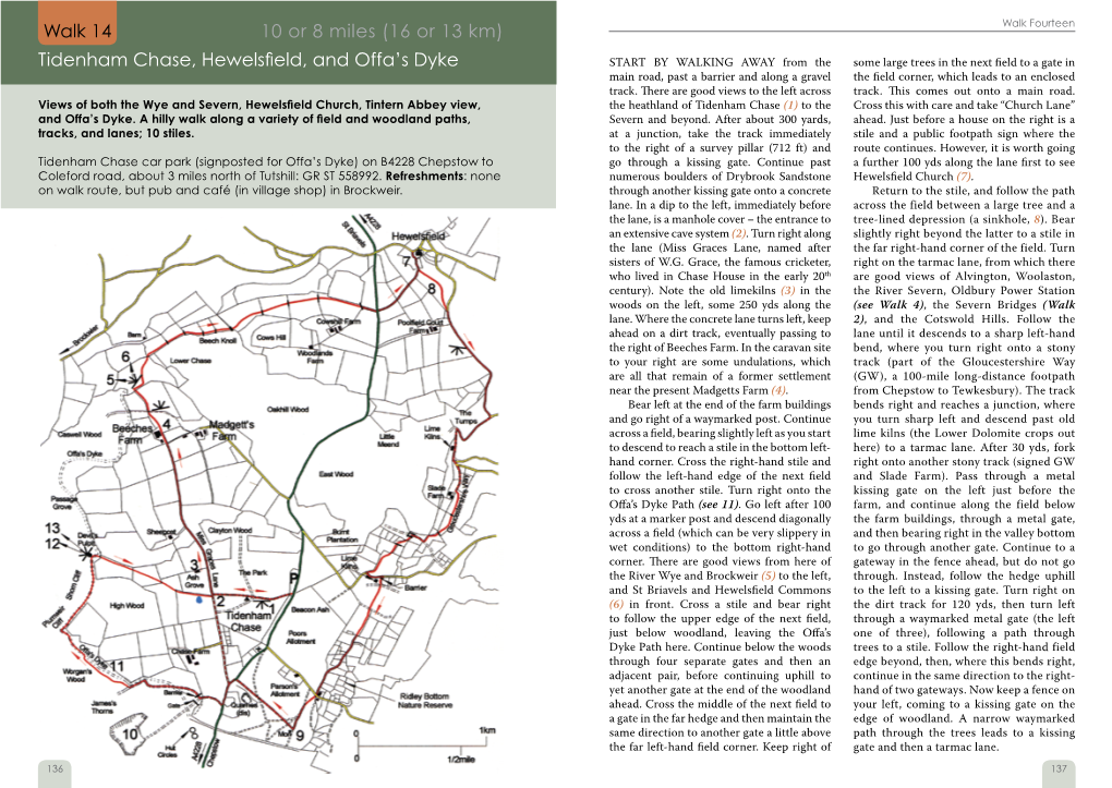 Tidenham Chase, Hewelsfield, and Offa's Dyke Walk 14 10 Or 8 Miles