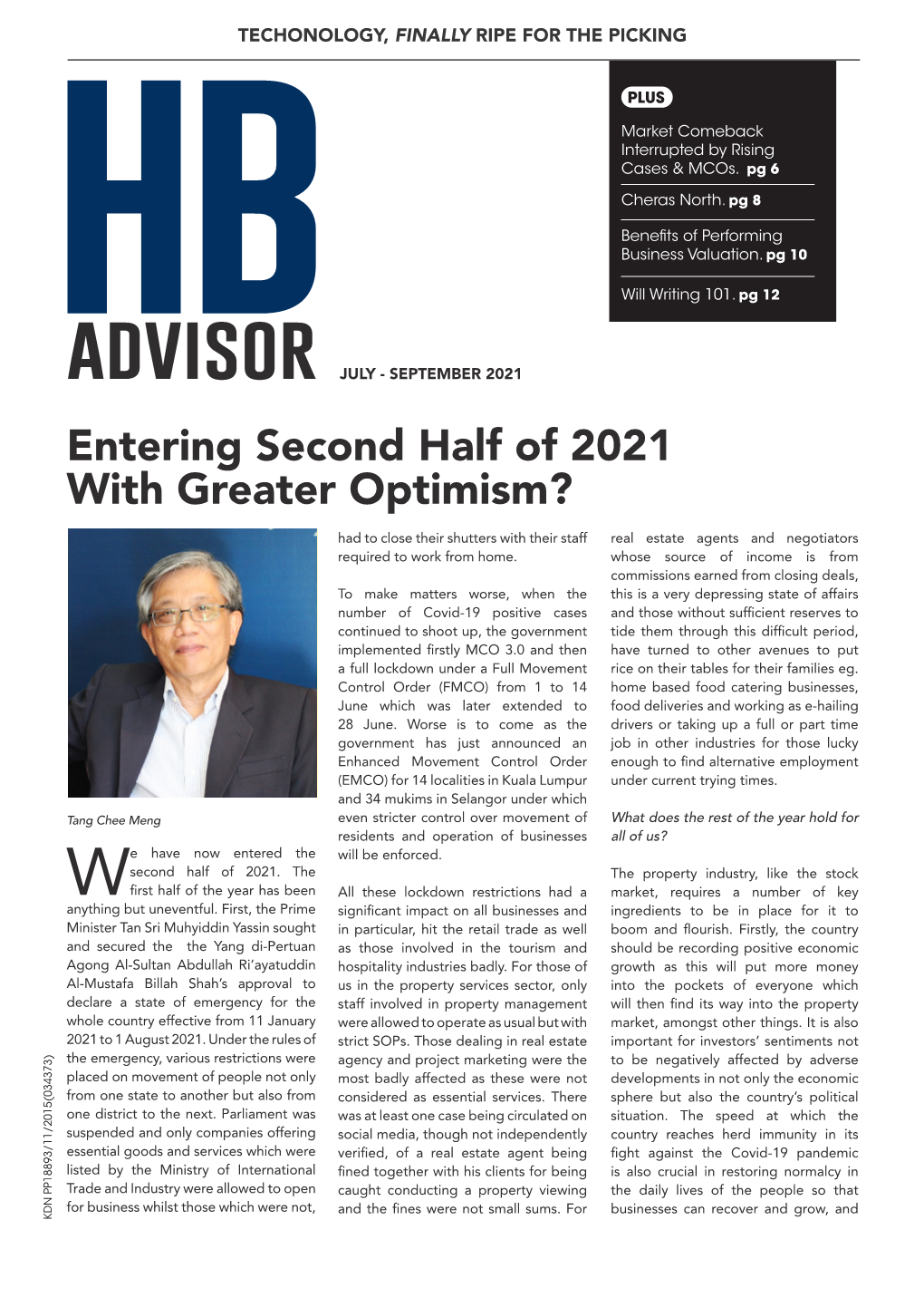 Entering Second Half of 2021 with Greater Optimism?
