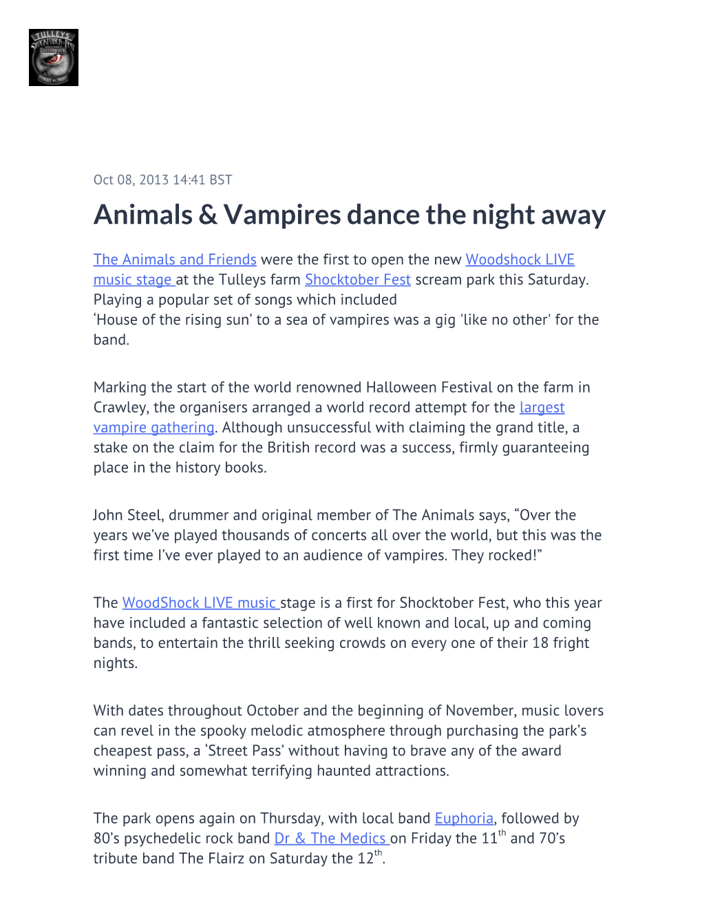Animals & Vampires Dance the Night Away