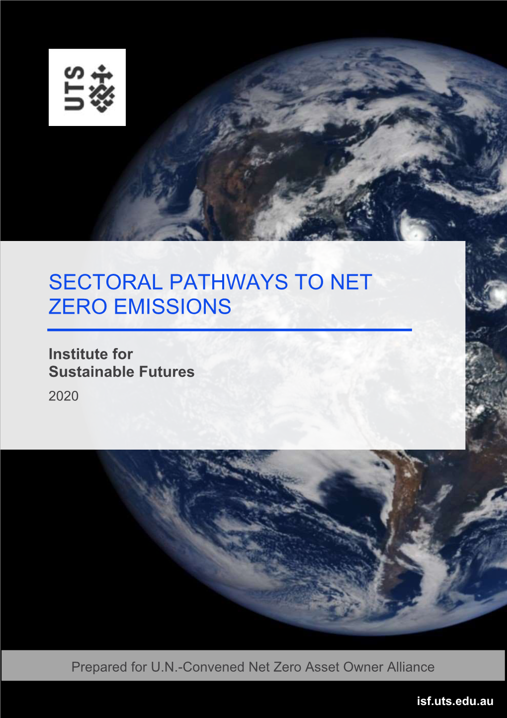 Sectoral Pathways to Net Zero Emissions
