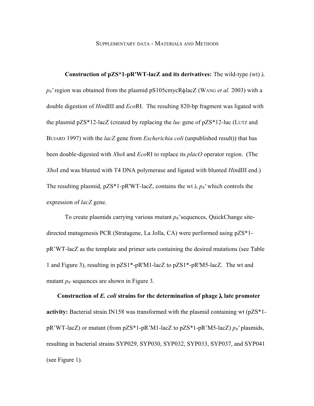 Supplementary Data - Materials and Methods