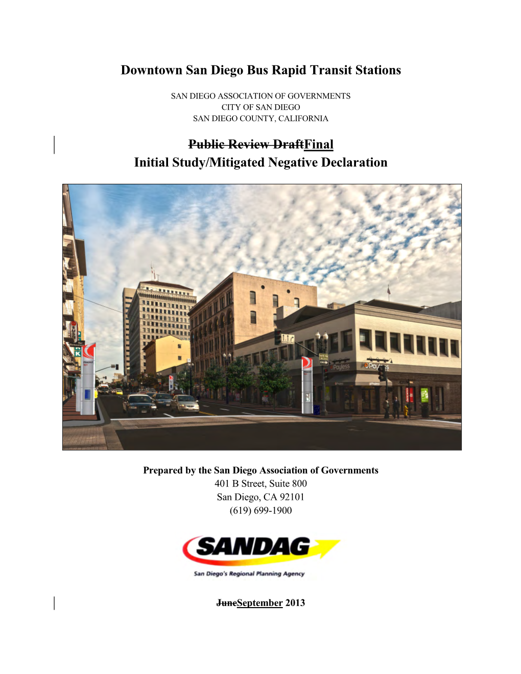 Downtown San Diego Bus Rapid Transit Stations Public Review