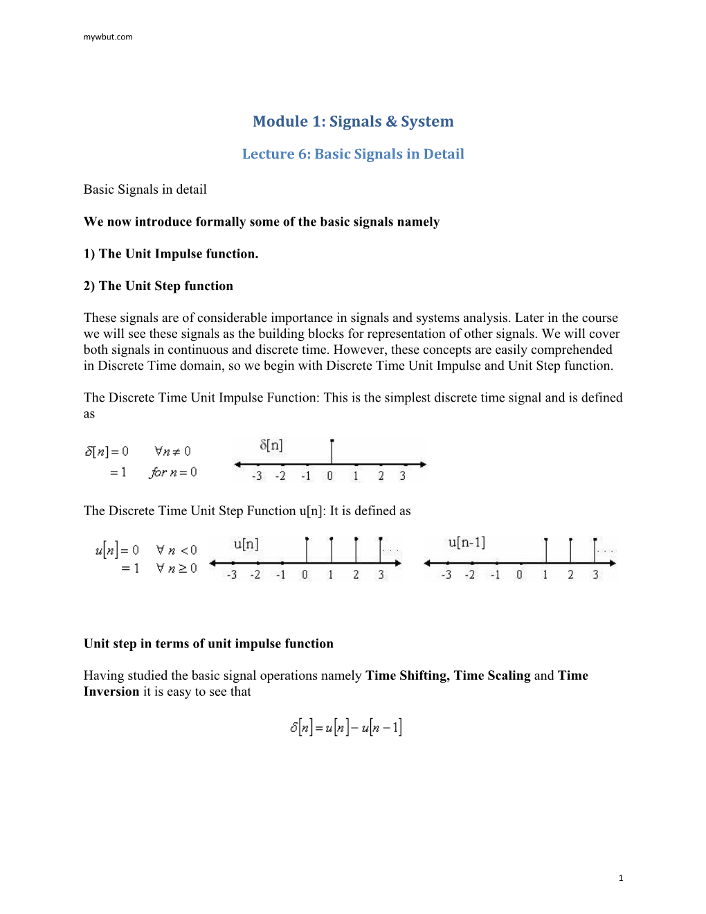 Signals & System