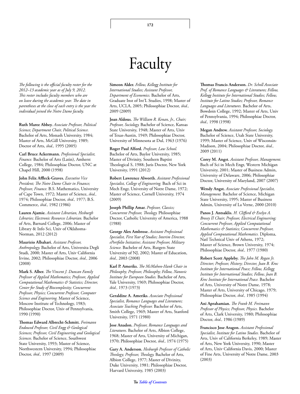 Faculty Faculty