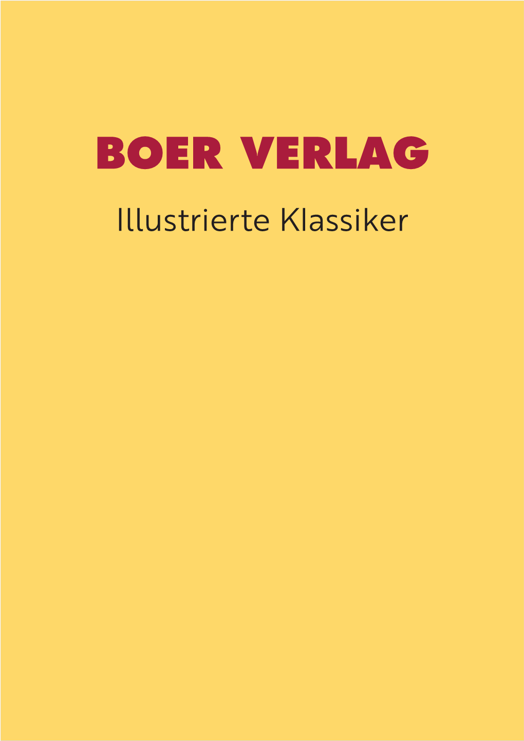 Illustrierte Klassiker BACKLIST A–Z