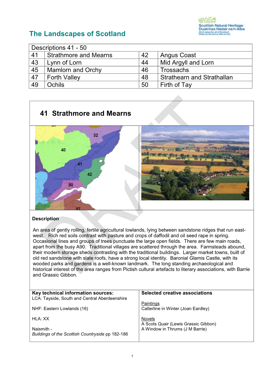 The Landscapes of Scotland 41 Strathmore and Mearns