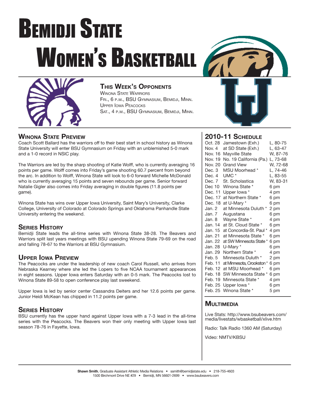 Bemidji State Women's Basketball