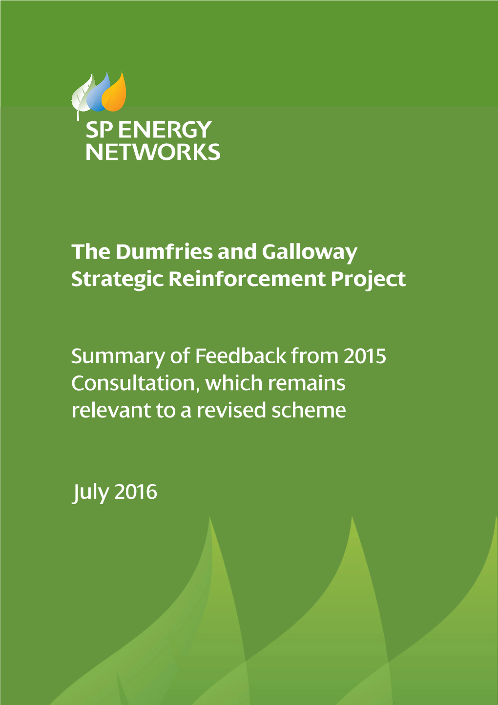 The Dumfries and Galloway Strategic Reinforcement Project Summary Of