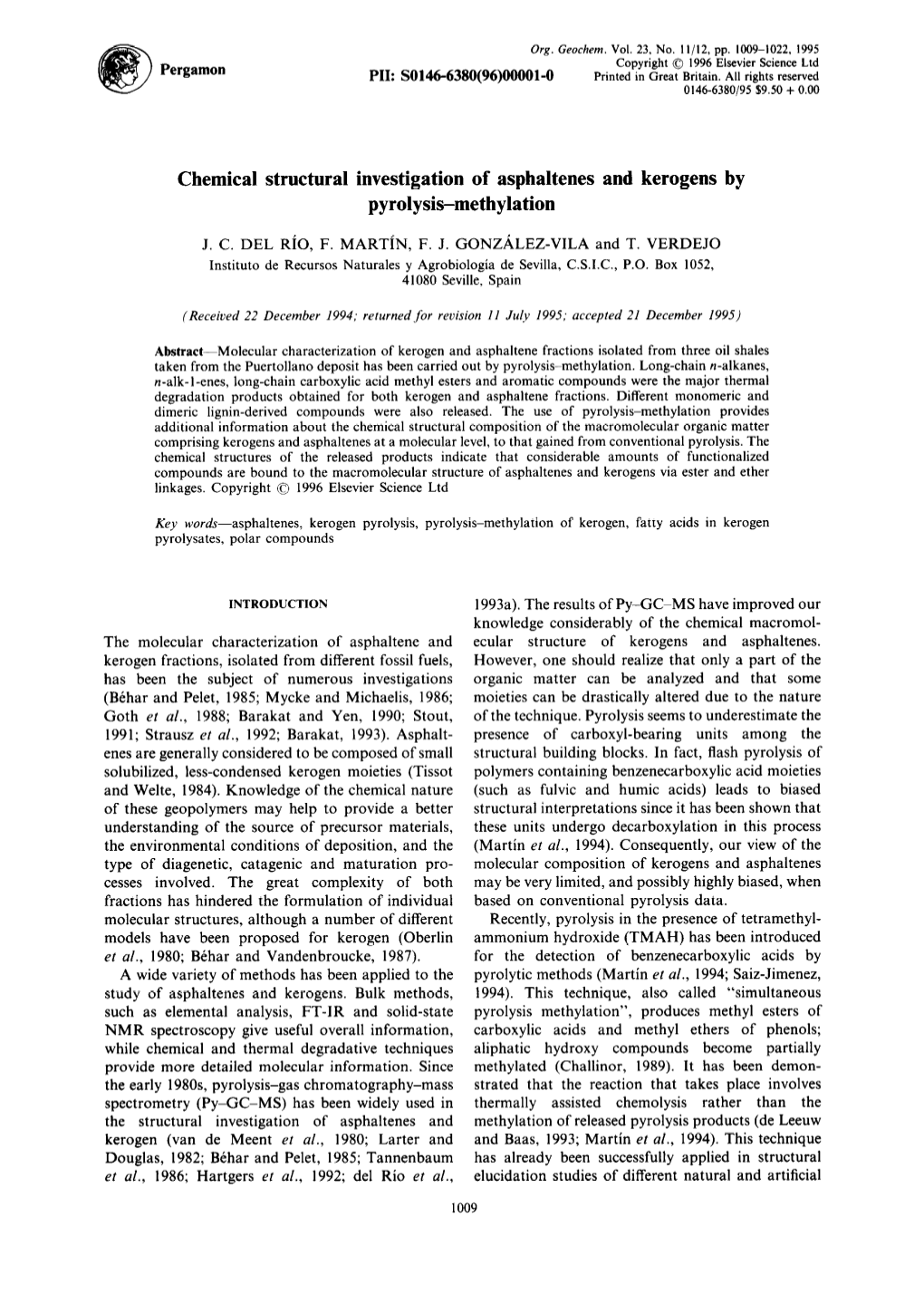 Chemical Structural Investigation of Asphaltenes and Kerogens by Pyrolysis-Methylation