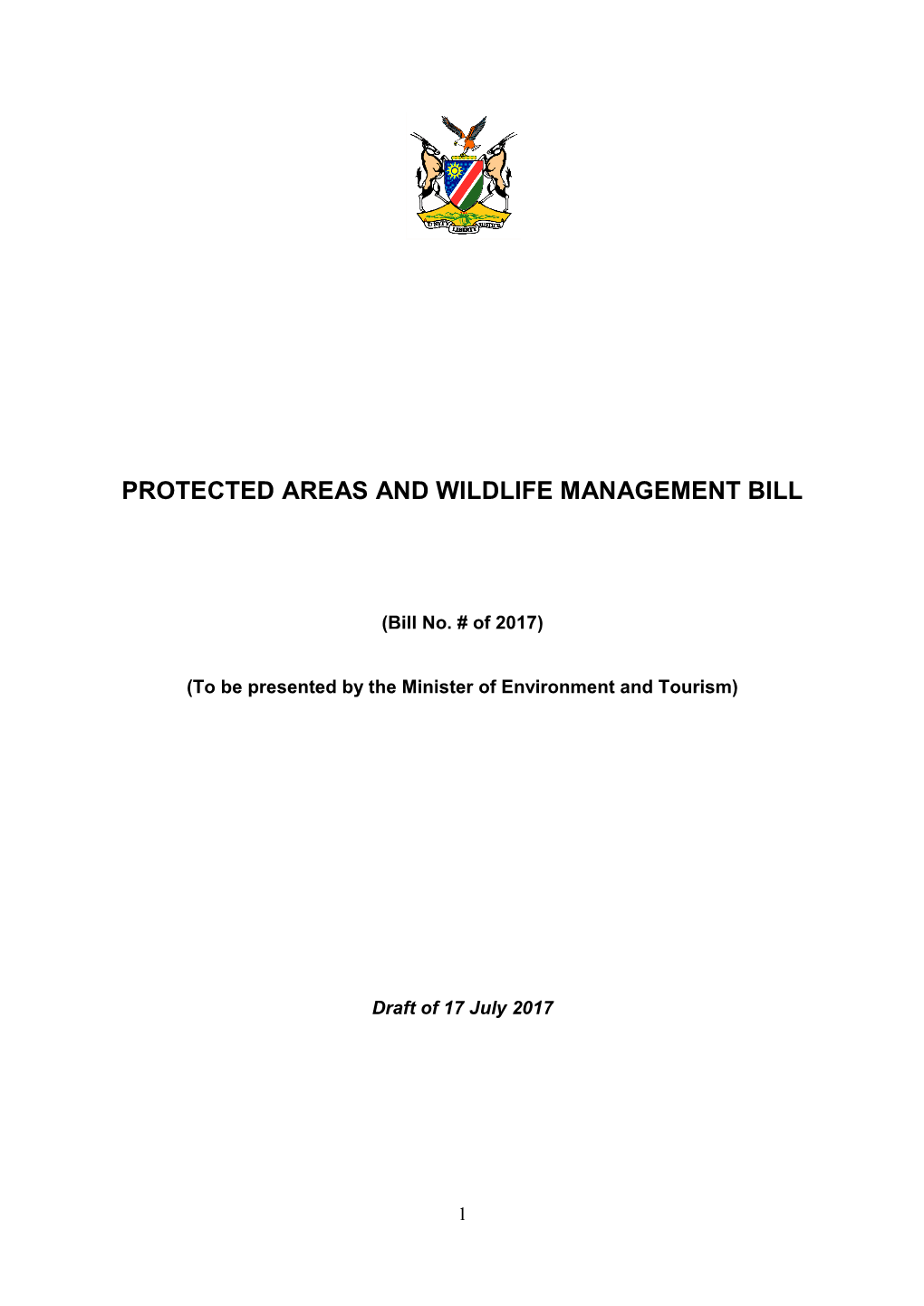 Protected Areas and Wildlife Management Bill