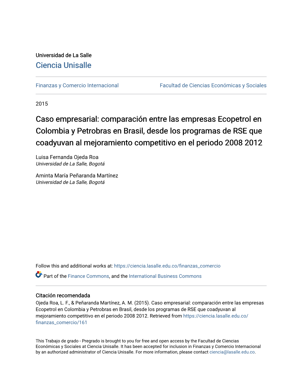 Comparación Entre Las Empresas Ecopetrol En Colombia Y Petrobras