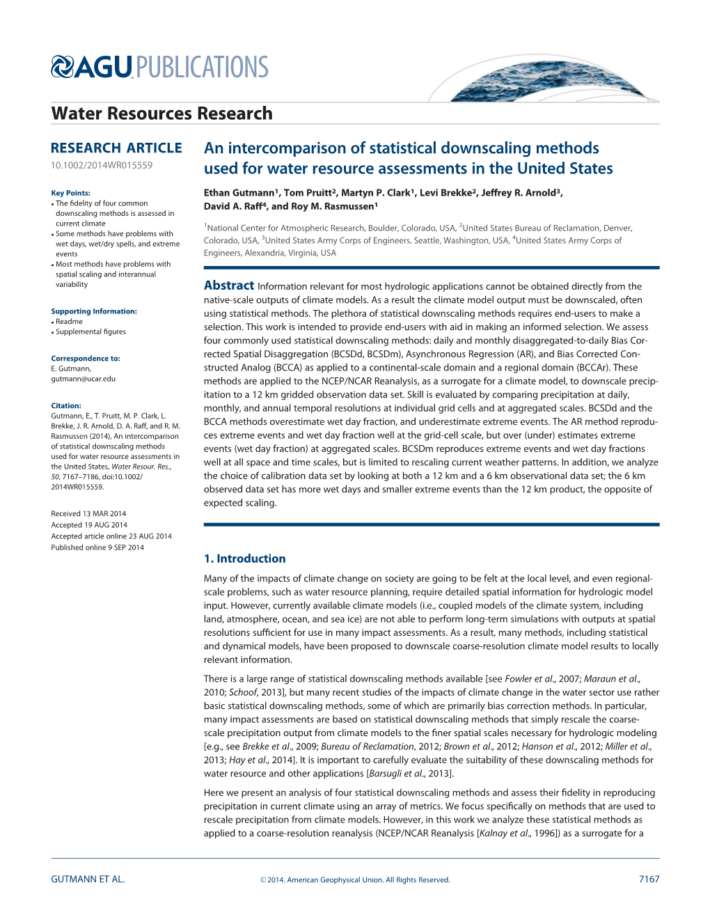 An Intercomparison of Statistical Downscaling Methods Used For