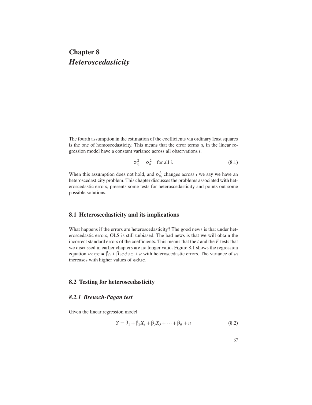 Heteroscedasticity