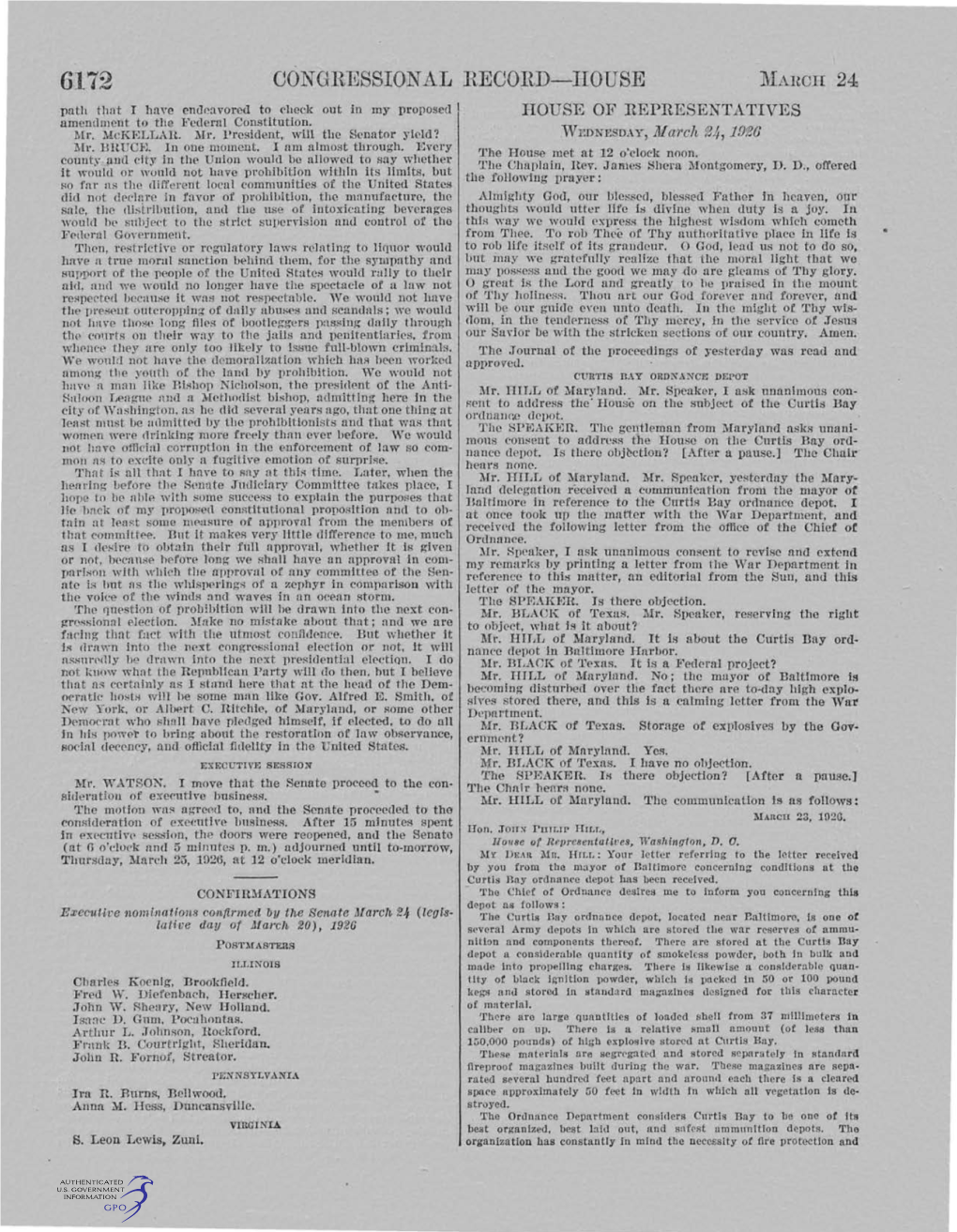 CONGRESSIONAL REOORD-I-IOUSE }Fai~CII 24 Path That I Have Endeavored to Clleck out in My Proposed I Liouse of REPRESENTATIVES Amendment to the Federal Constitution