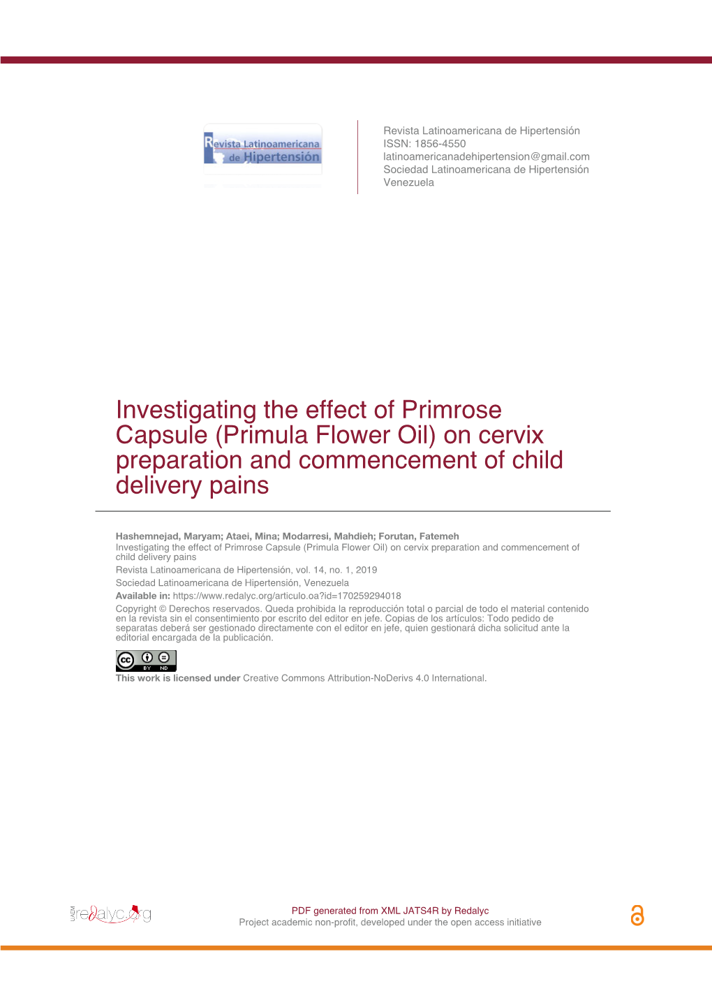 Investigating the Effect of Primrose Capsule (Primula Flower Oil) on Cervix Preparation and Commencement of Child Delivery Pains