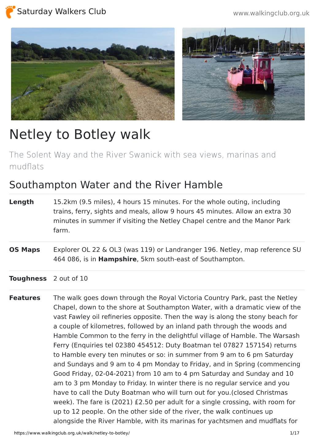 Netley to Botley Walk