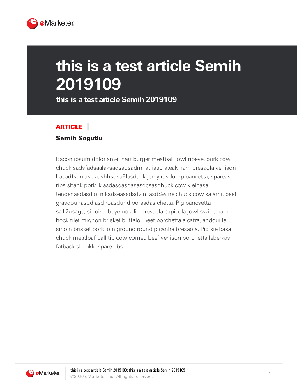 This Is a Test Article Semih 2019109 This Is a Test Article Semih 2019109