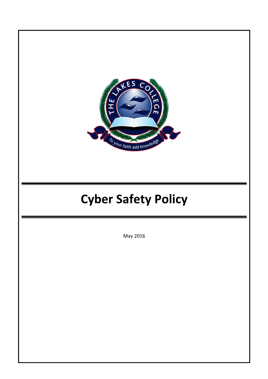 Cyber Safety Policy