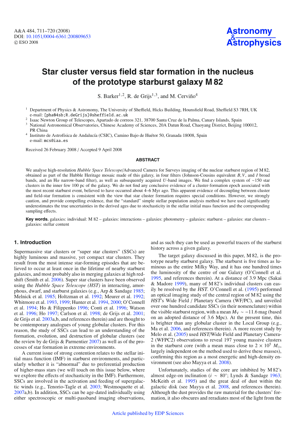 Star Cluster Versus Field Star Formation in the Nucleus of the Prototype