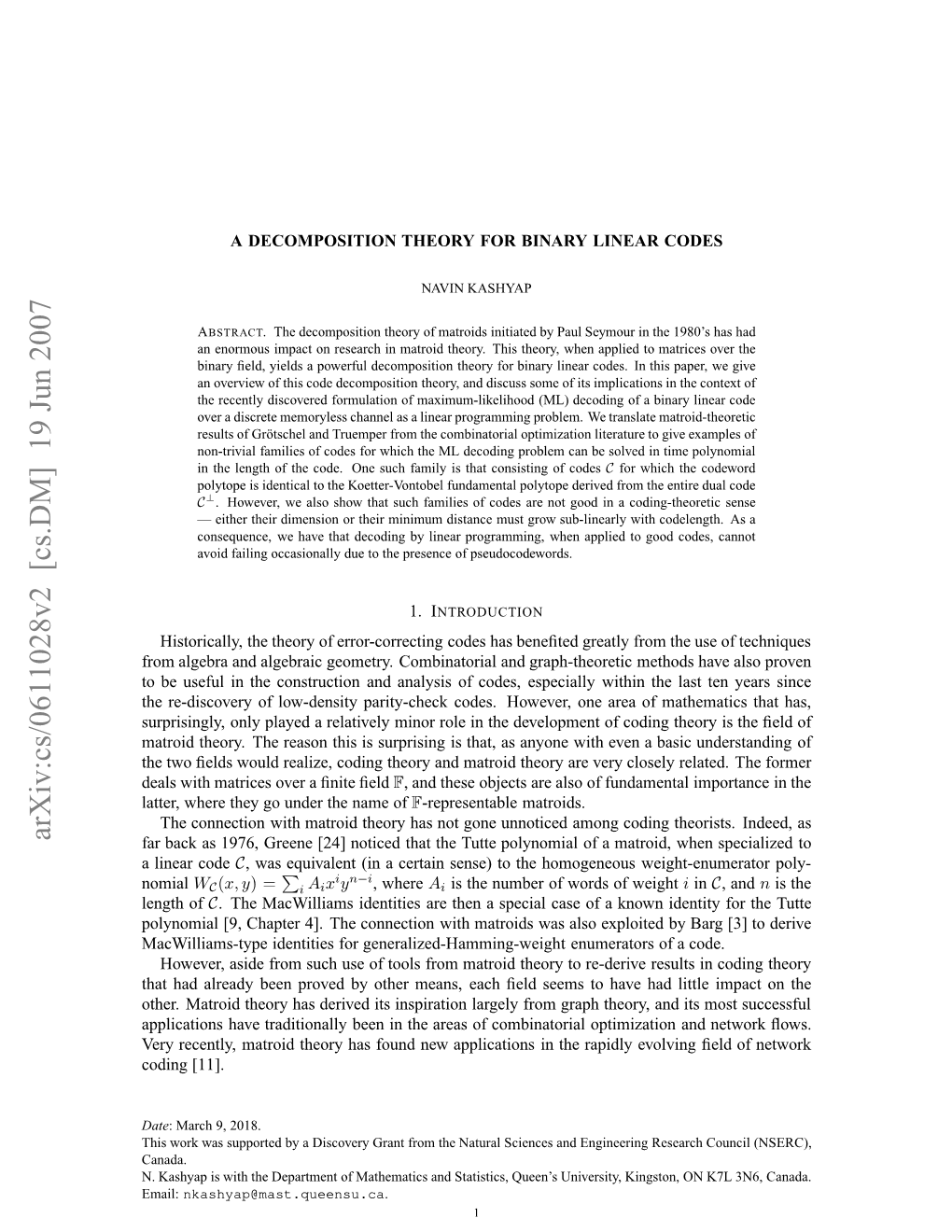 Arxiv:Cs/0611028V2