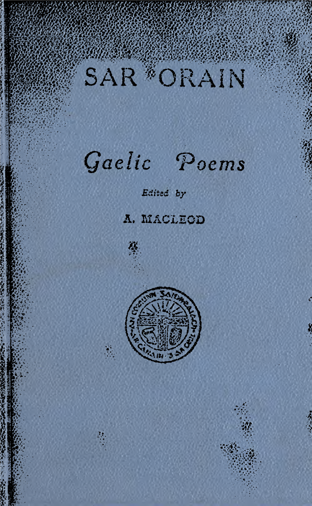 Poems Edited by A. MACLEOD U-1^