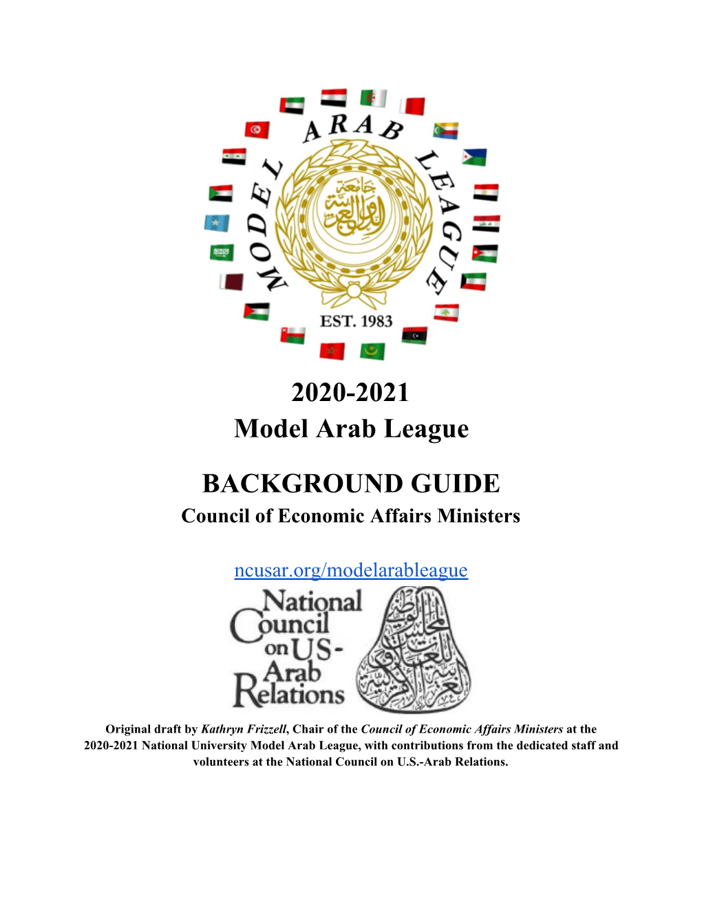 2020-2021 Model Arab League BACKGROUND GUIDE