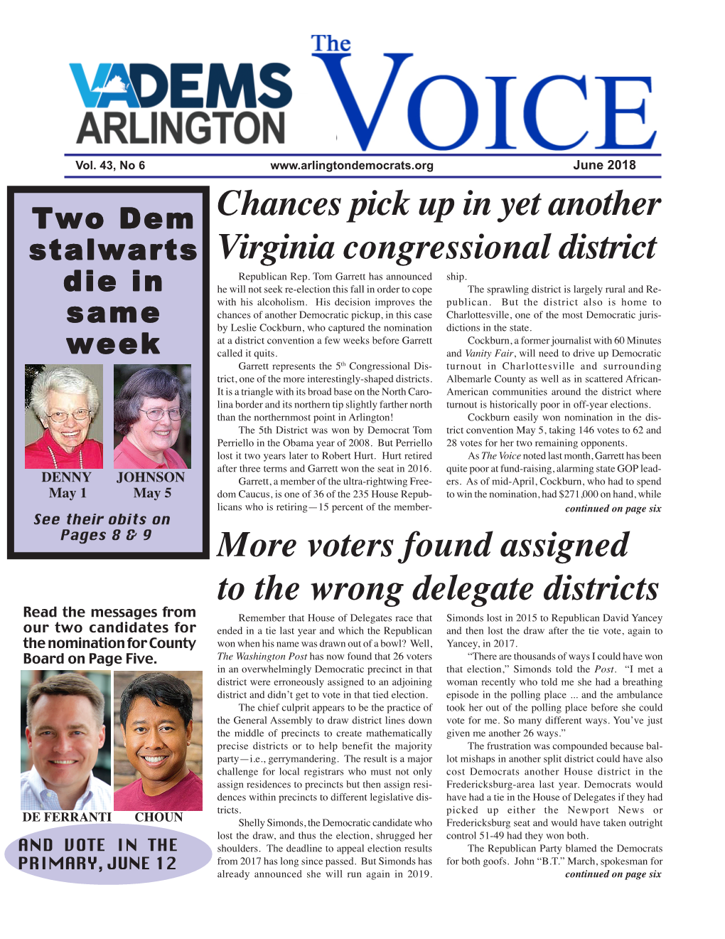 Chances Pick up in Yet Another Virginia Congressional District More