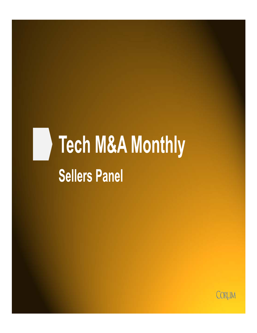 Tech M&A Monthly