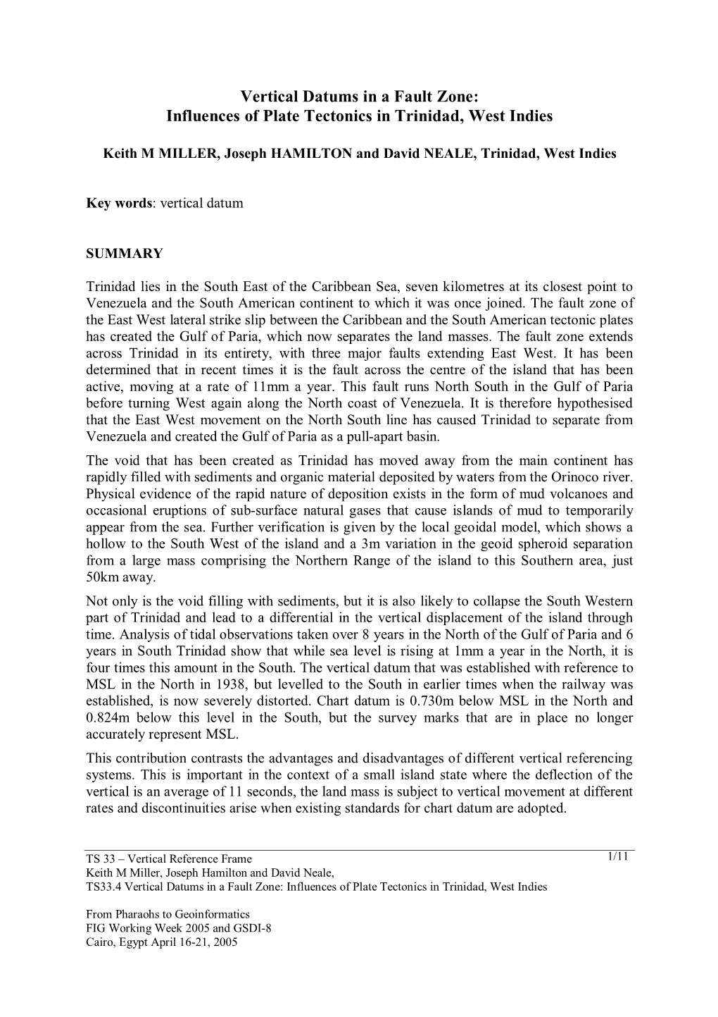 Influences of Plate Tectonics in Trinidad, West Indies