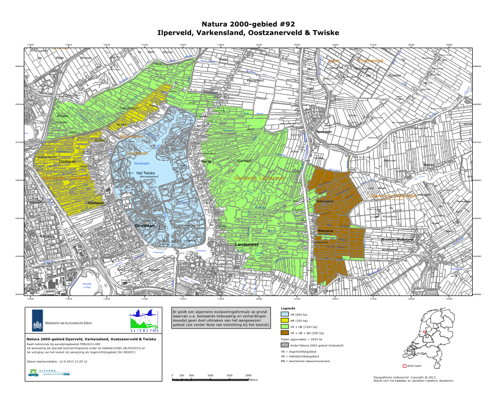 Natura 2000-Gebied #92 Ilperveld, Varkensland, Oostzanerveld & Twiske