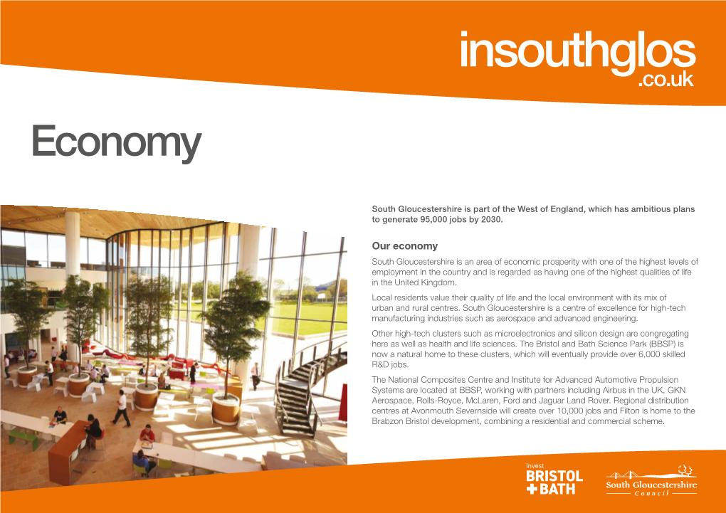 Insouthglos .Co.Uk Economy