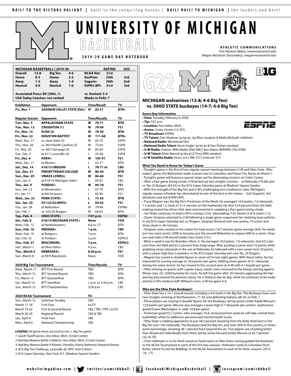 Bkm-Release-2020-02-04 (Vs. Ohio State)