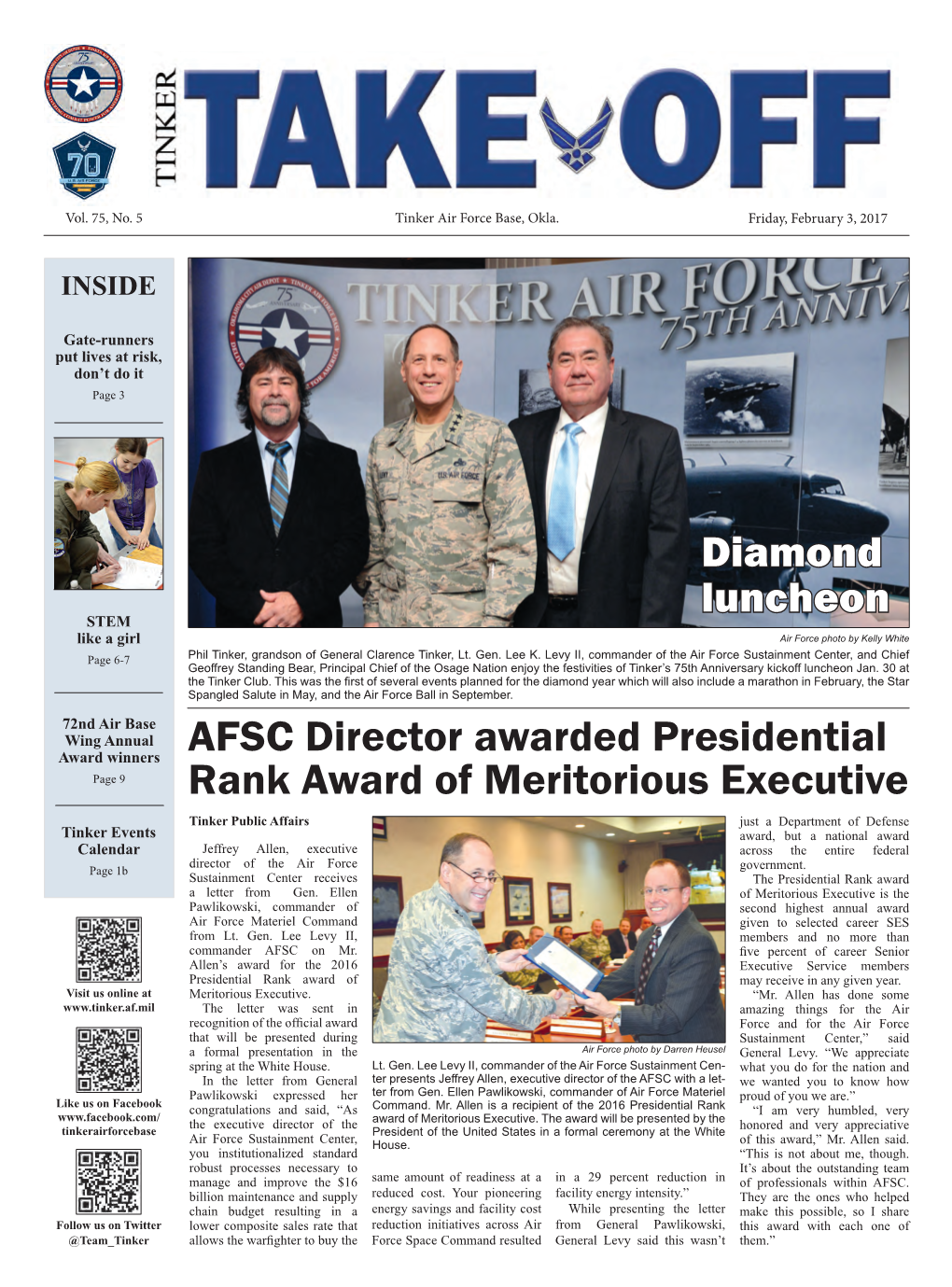 AFSC Director Awarded Presidential Rank Award of Meritorious