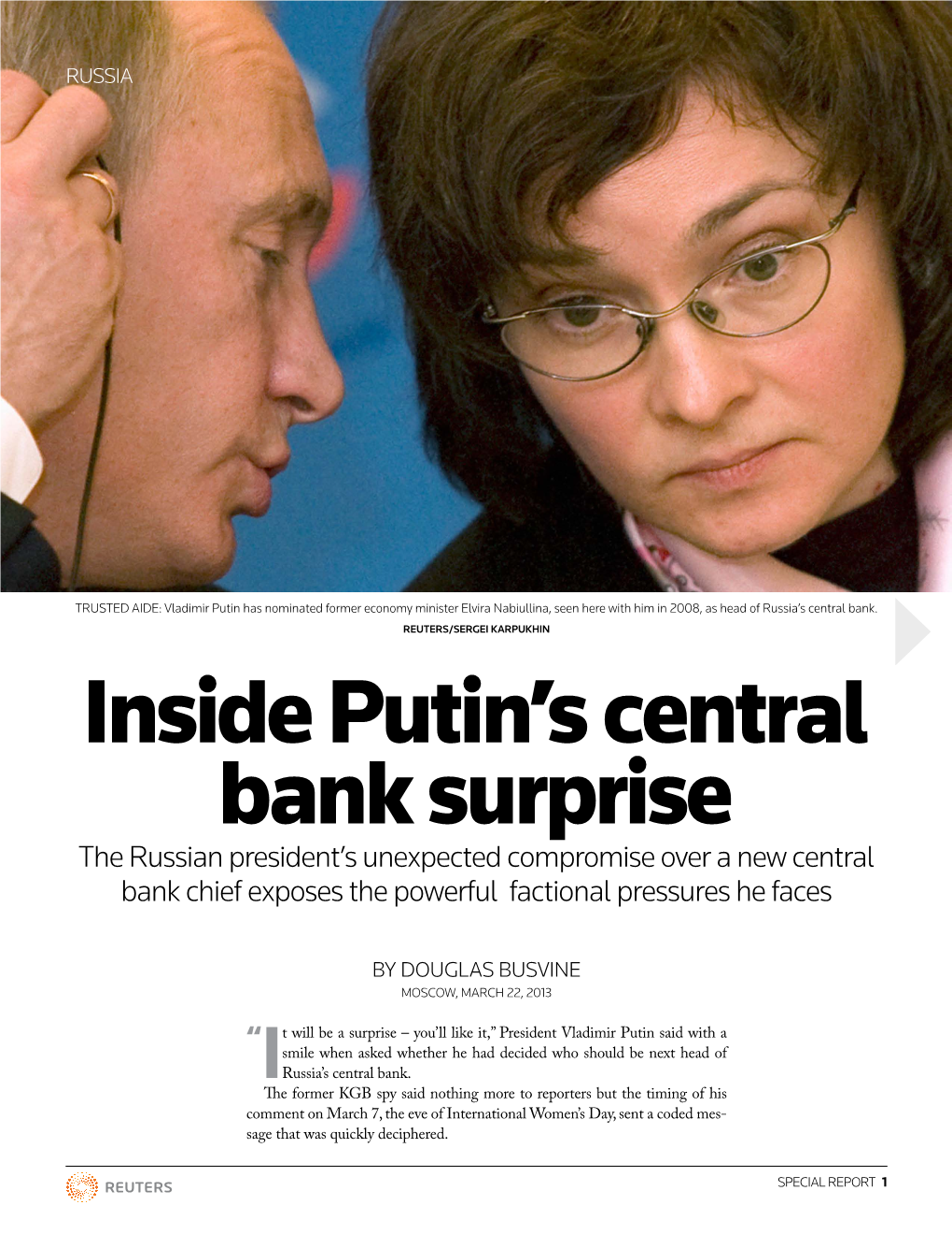 Inside Putin's Central Bank Surprise