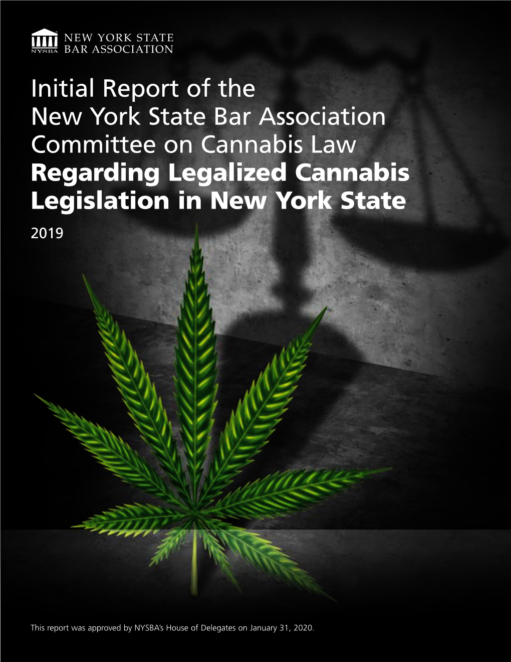 Report and Recommendations of Committee on Cannabis