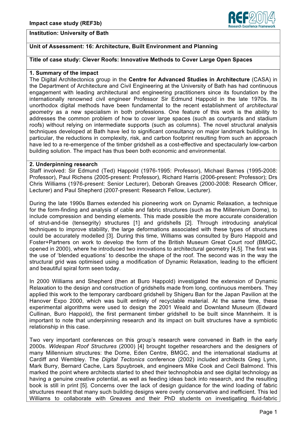 Impact Case Study (Ref3b) Page 1