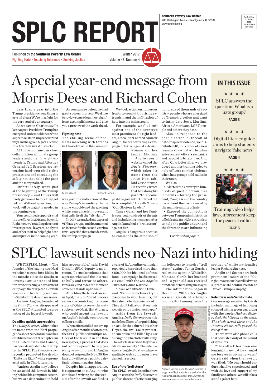 SPLC Lawsuit Sends Neo-Nazi Into Hiding WHITEFISH, Mont