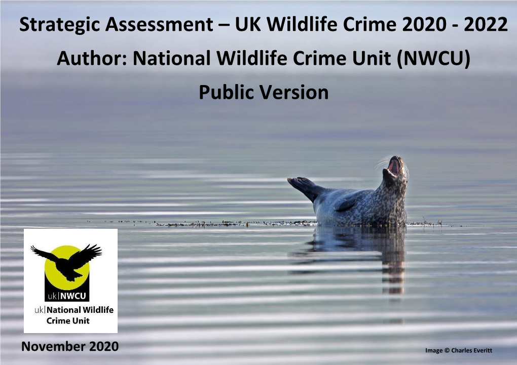 Strategic Assessment – UK Wildlife Crime 2020 - 2022