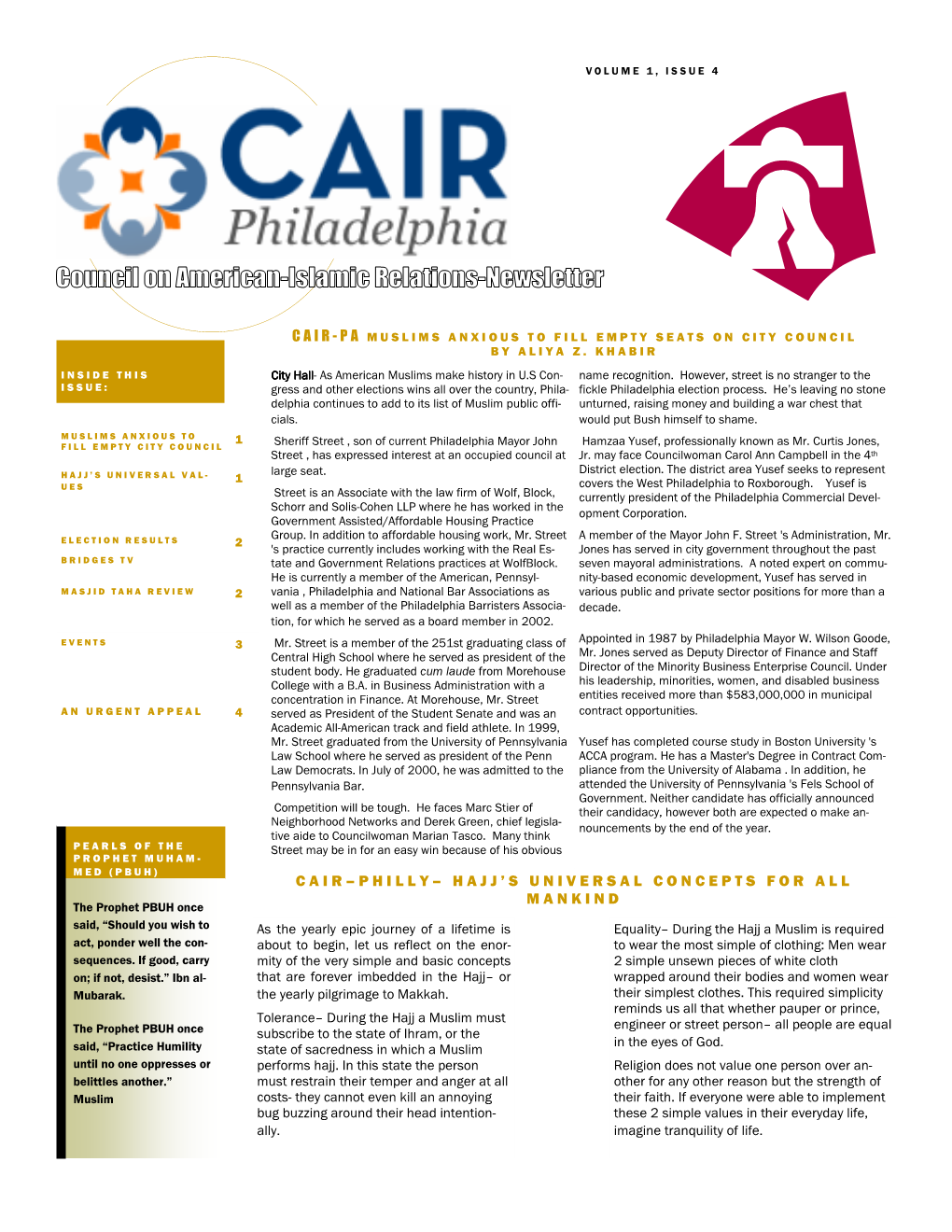 CAIR-Phillynewsletter Edition No 4