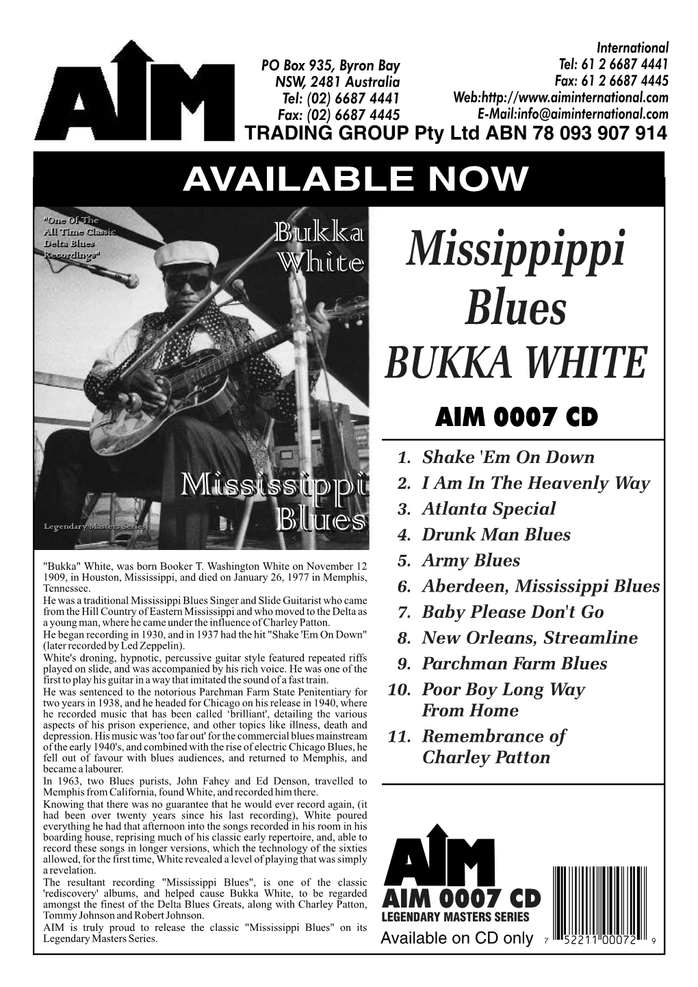 0007 Bukka White.Cdr