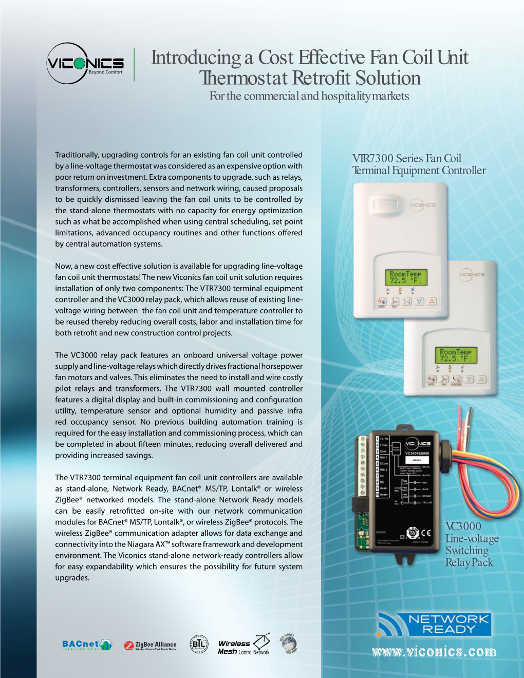 Introducing a Cost Effective Fan Coil Unit Thermostat Retrofit Solution for the Commercial and Hospitality Markets