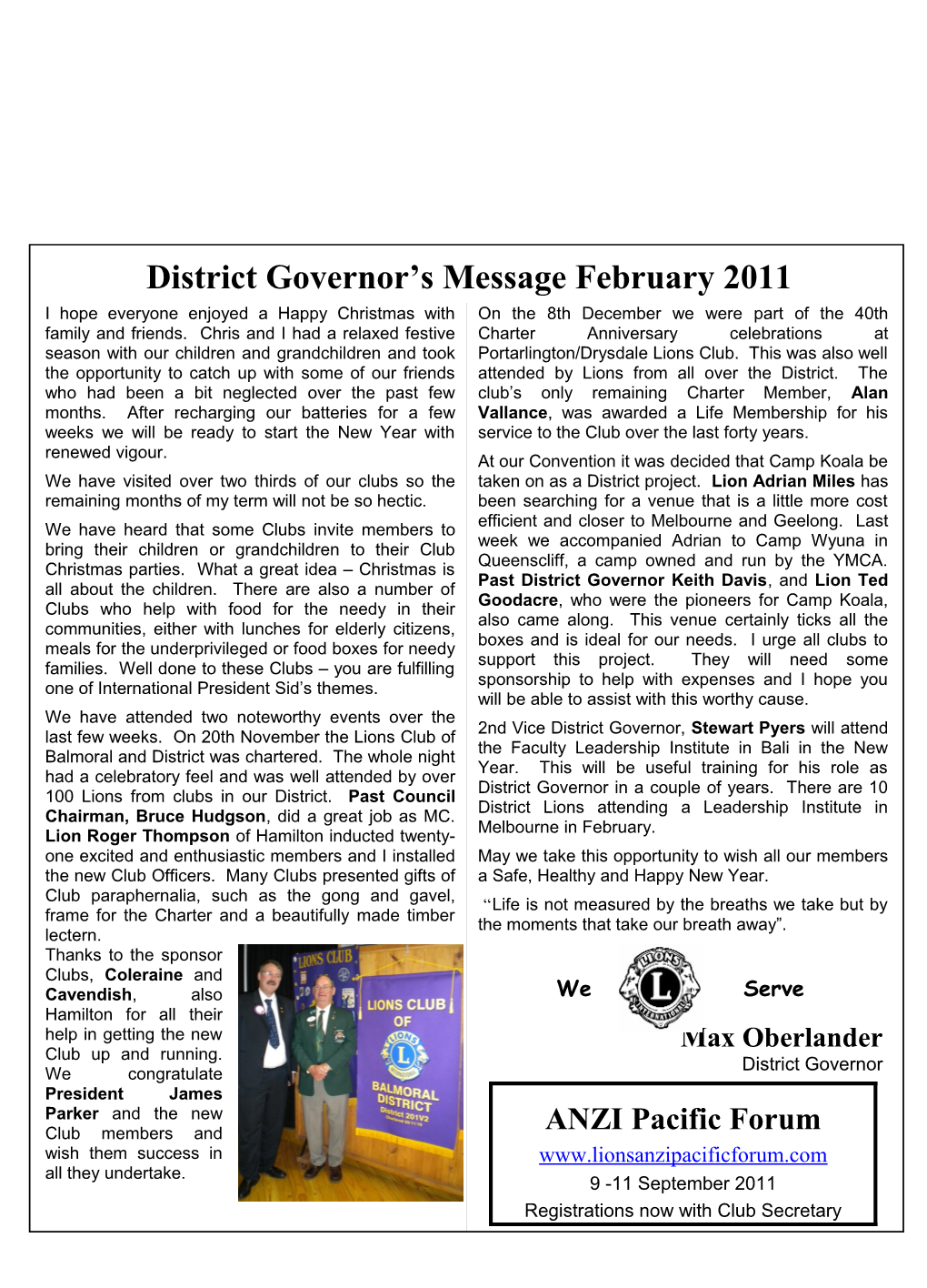 District Governor S Message s1